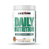 Like A Pro Daily Nutrition Strawberry Banana – all-in-one daily supplement powder.