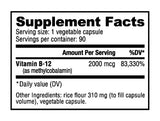 Methyl b-12 2000mcg 90 v-caps