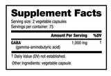 GABA 500mg per serving. 90 servings (v-caps)