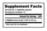 Arginine 750mg 120 v-caps
