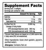 Omega 3 Fish oil softgels 500 ct