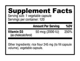 Vitamin D3 90-V caps 5000iu