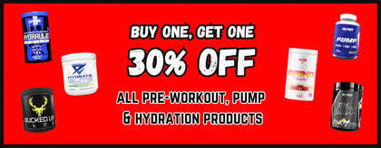 Bogo-30-OFF-Pre-Pump-Hydration-Products Exile Performance Nutrition