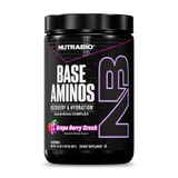 NutraBio Base Aminos Grape Berry Crush 30 servings - EAA BCAA electrolyte recovery and hydration powder