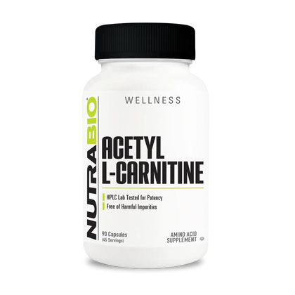 Acetyl L-Carnitine (500mg) 90 v-caps Nutrabio
