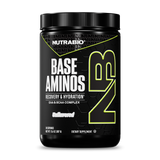 NutraBio Base Aminos Unflavored 30 servings - stimulant free EAA BCAA amino acid powder for stacking