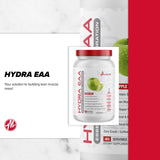 Hydra EAA Key Benefits - EAAs, BCAAs, Glutamine, Electrolytes