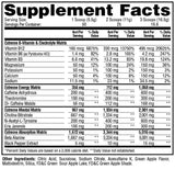 E.S.P. Extreme Supplement Facts - Green Apple