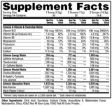 E.S.P. Extreme Supplement Facts - Watermelon