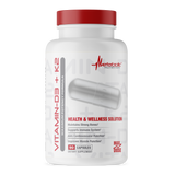 Metabolic Nutrition Vitamin D3+K2 - 90 Capsules Front