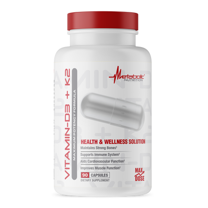 Metabolic Nutrition Vitamin D3+K2 - 90 Capsules Front