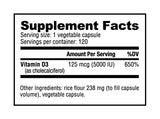 Vitamin D3 90-V caps 5000iu